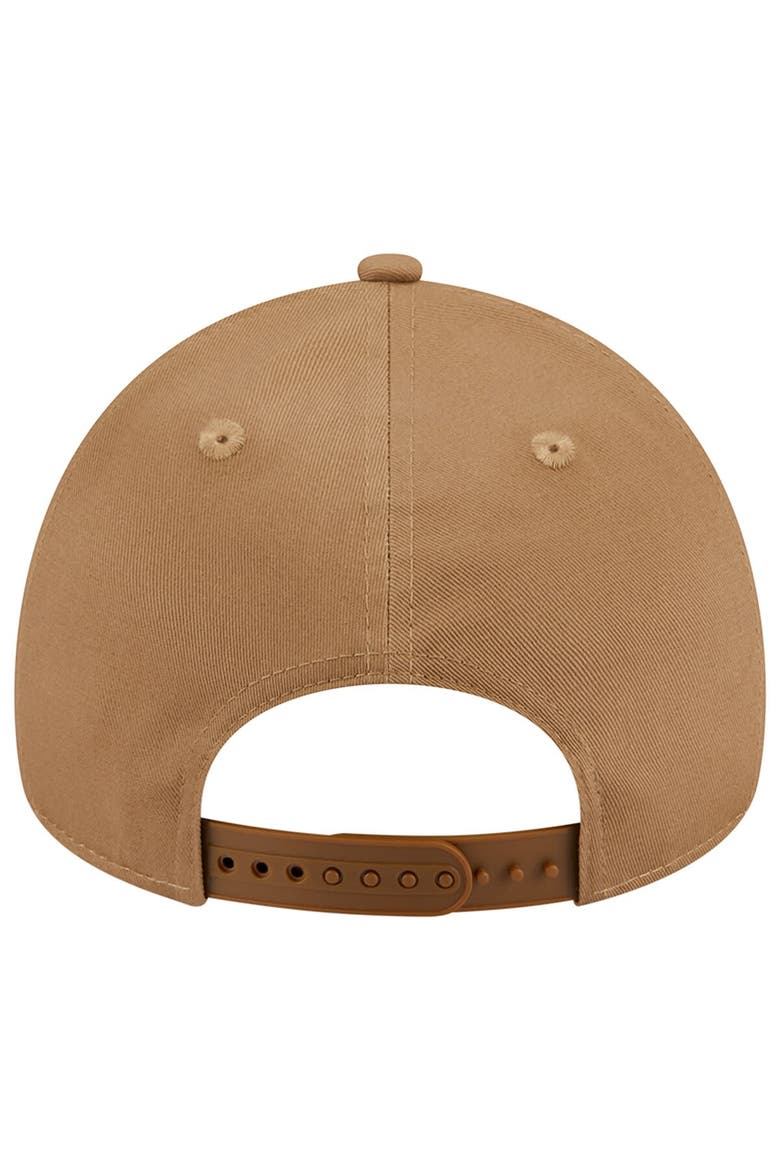 Men's New Era Khaki Cincinnati Reds A-Frame 9FORTY Adjustable Hat, Alternate, color, Khaki