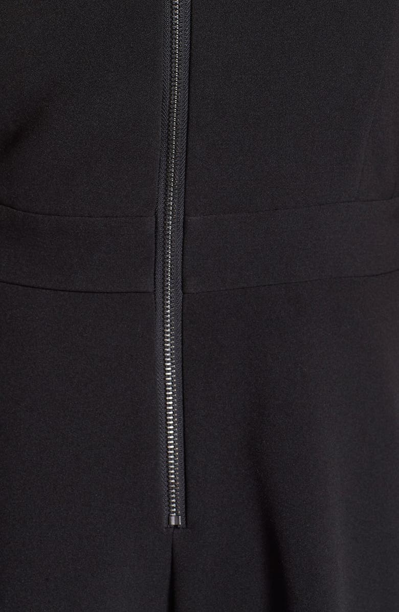 Adelyn Rae Adelyn Rae Gabardine Fit & Flare Dress, Alternate, color,