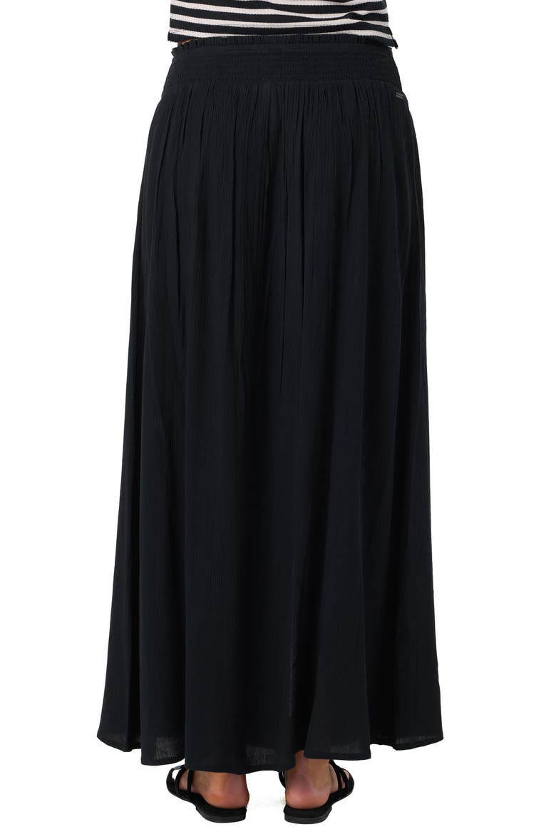 Tryston Button Front Midi Skirt, Alternate, color, BLACK