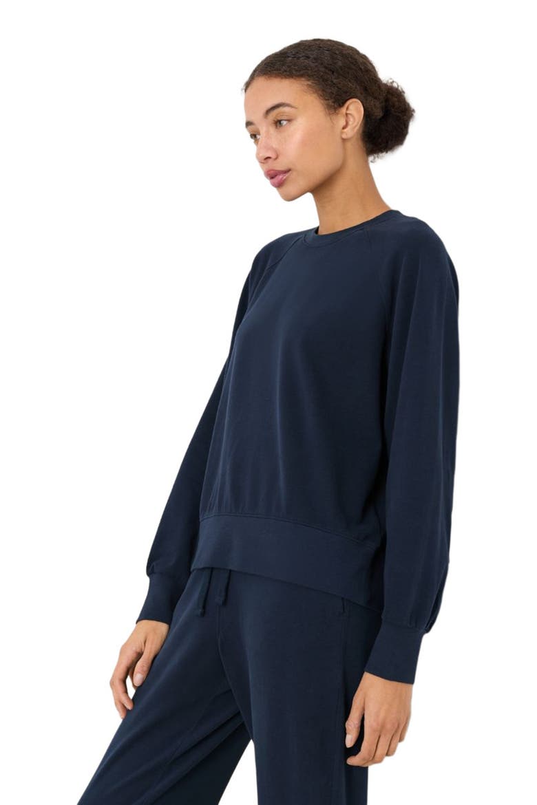 CloudKnit Raglan Crew, Alternate, color, Navy Blue