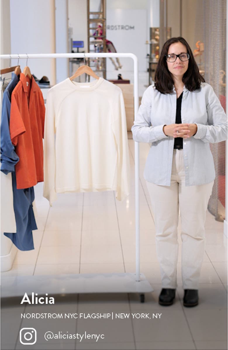 Crewneck Wool & Silk Sweater & Shrug, sales video thumbnail