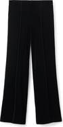 MANGO Mid Rise Velvet Pants
