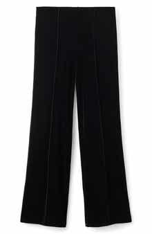 MANGO Mid Rise Velvet Pants
