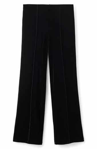 MANGO Mid Rise Velvet Pants
