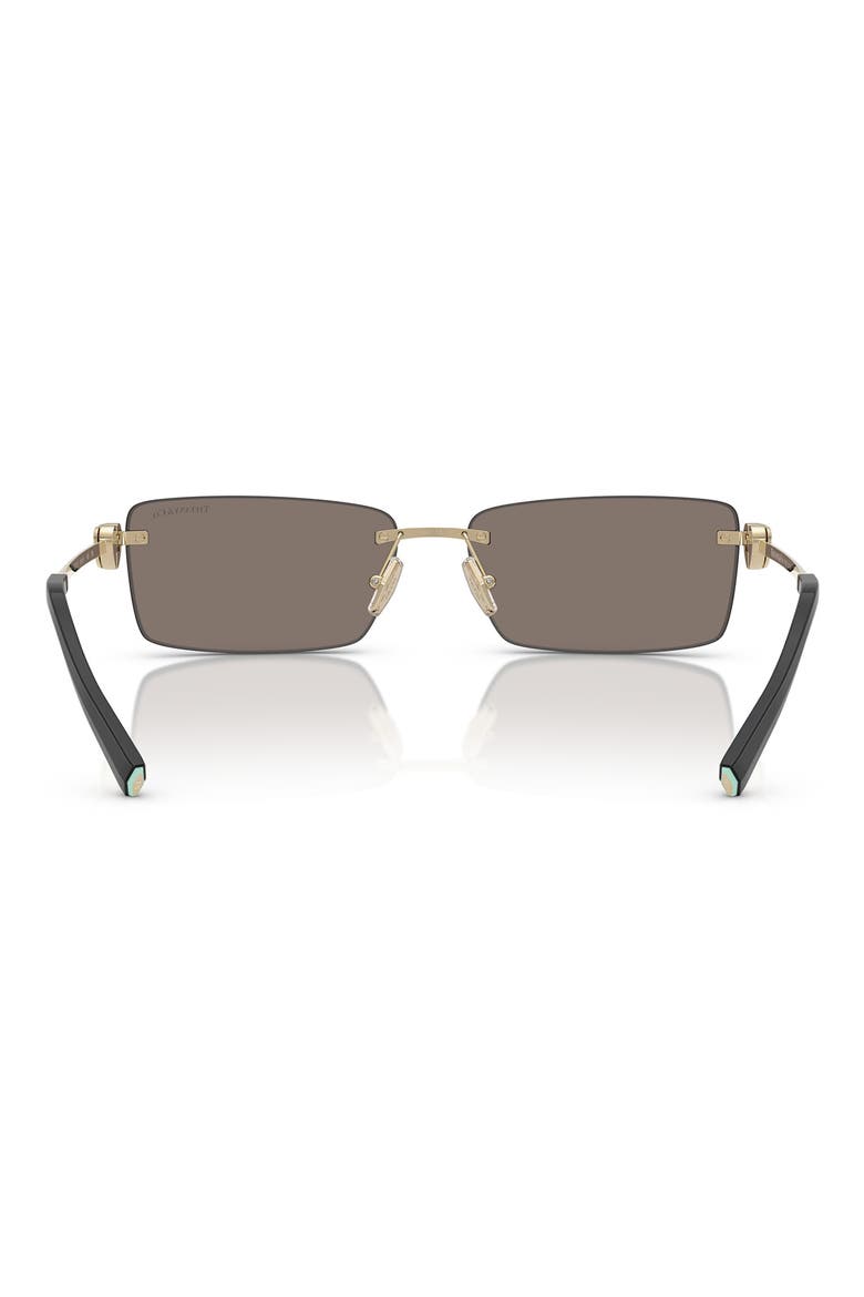 60mm Rectangular Sunglasses, Alternate, color, PALE GOLD