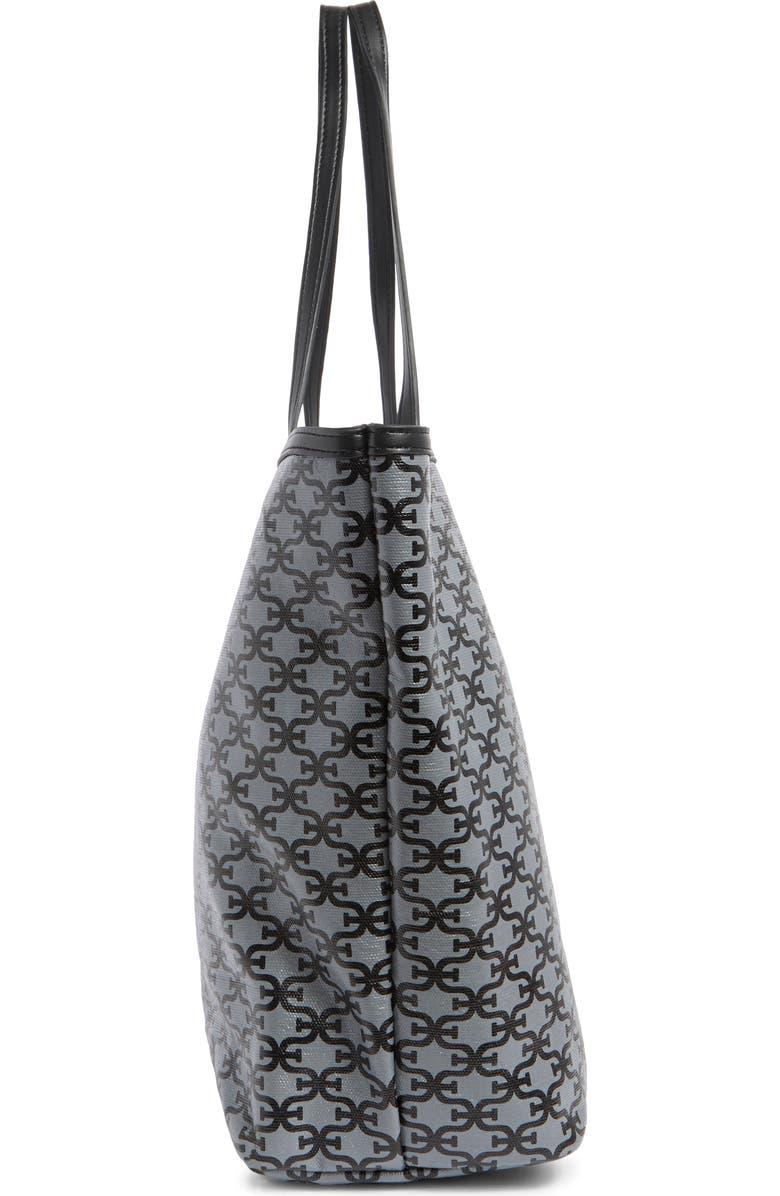 Sam Edelman Felicia Monogram Medium Shopper Tote Bag, Alternate, color, Black