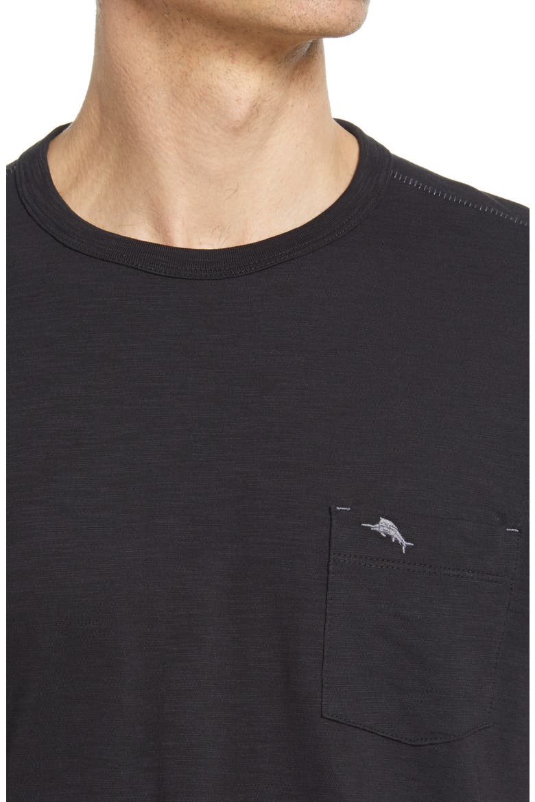 Bali Beach Crewneck T-Shirt, Alternate, color, BLACK