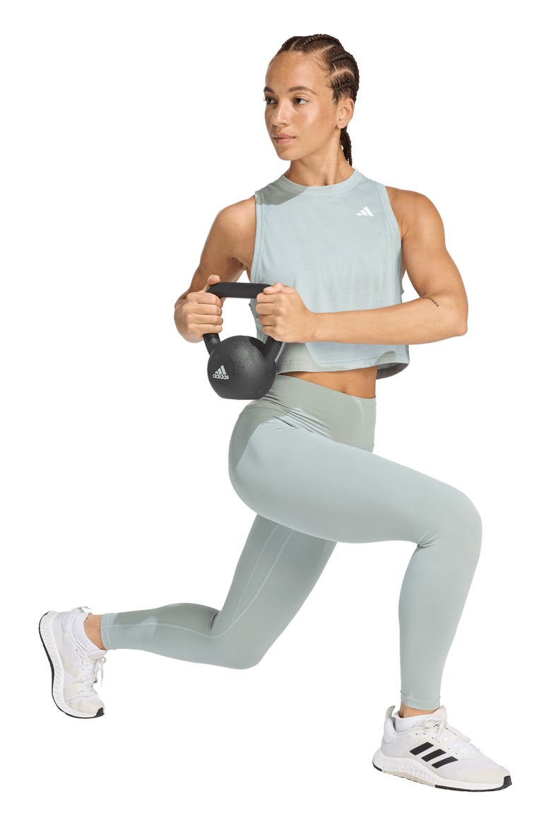 CLIMACOOL Crop Tank Top, Alternate, color, WONDER SAGE