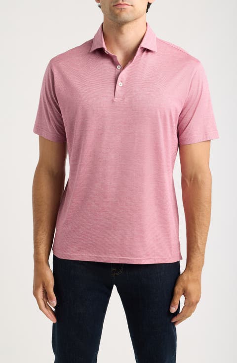 Crown Crafted Excursionist Flex Microstripe Polo