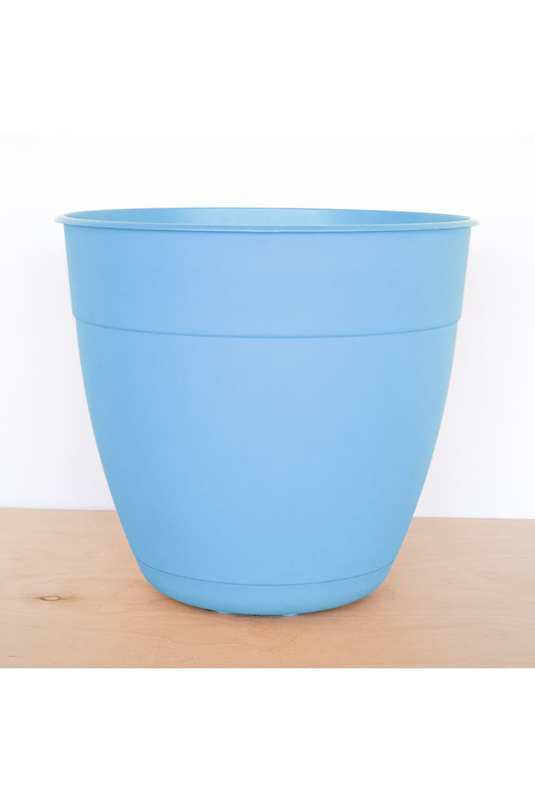 12 Inch Dayton Planter With Saucer Tray, Ocean Blue, Alternate, color, Blue