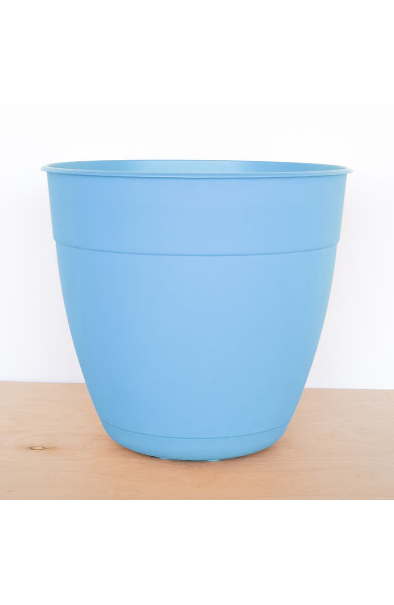 Bloem 12 Inch Dayton Planter With Saucer Tray, Ocean Blue, Alternate, color, Blue