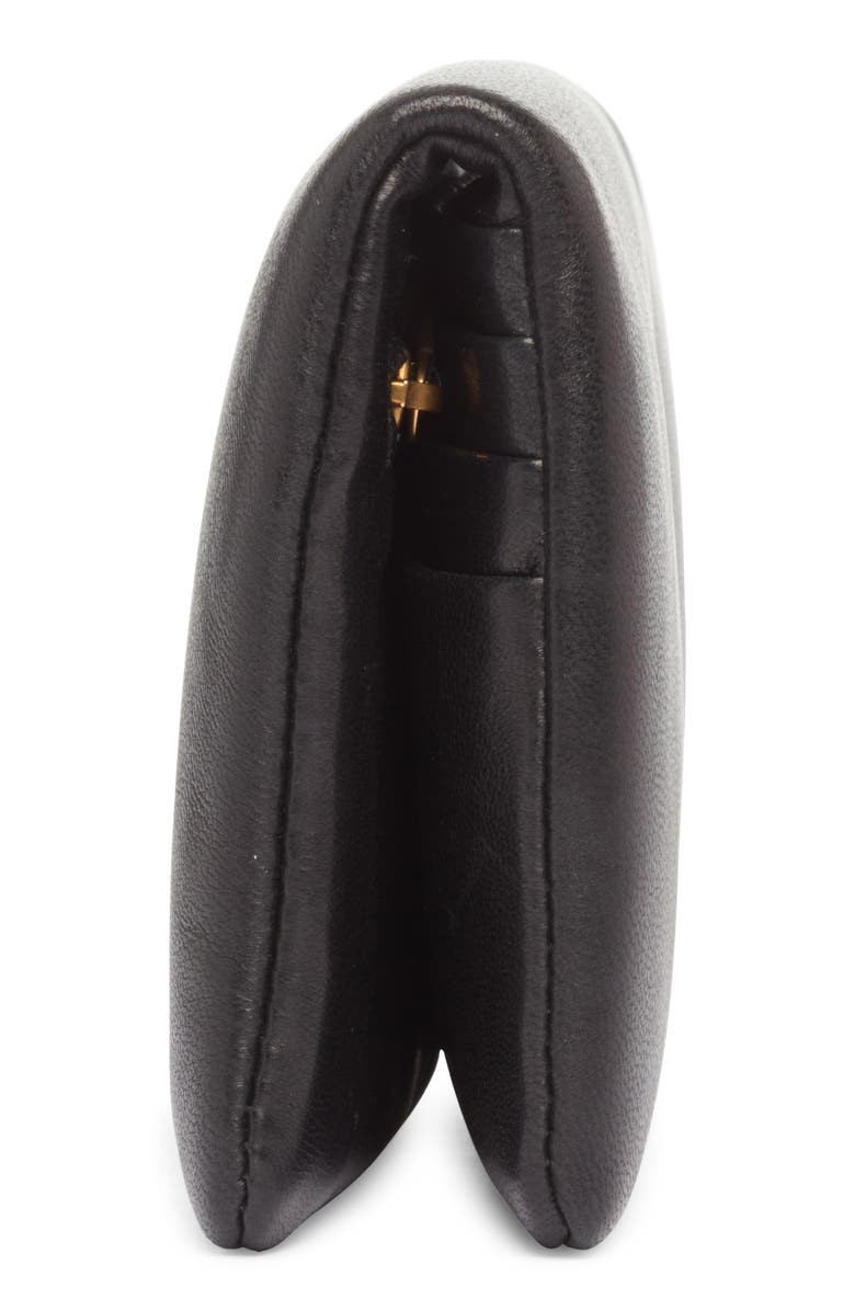 Saint Laurent Large Calypso Leather Continental Wallet, Alternate, color, 