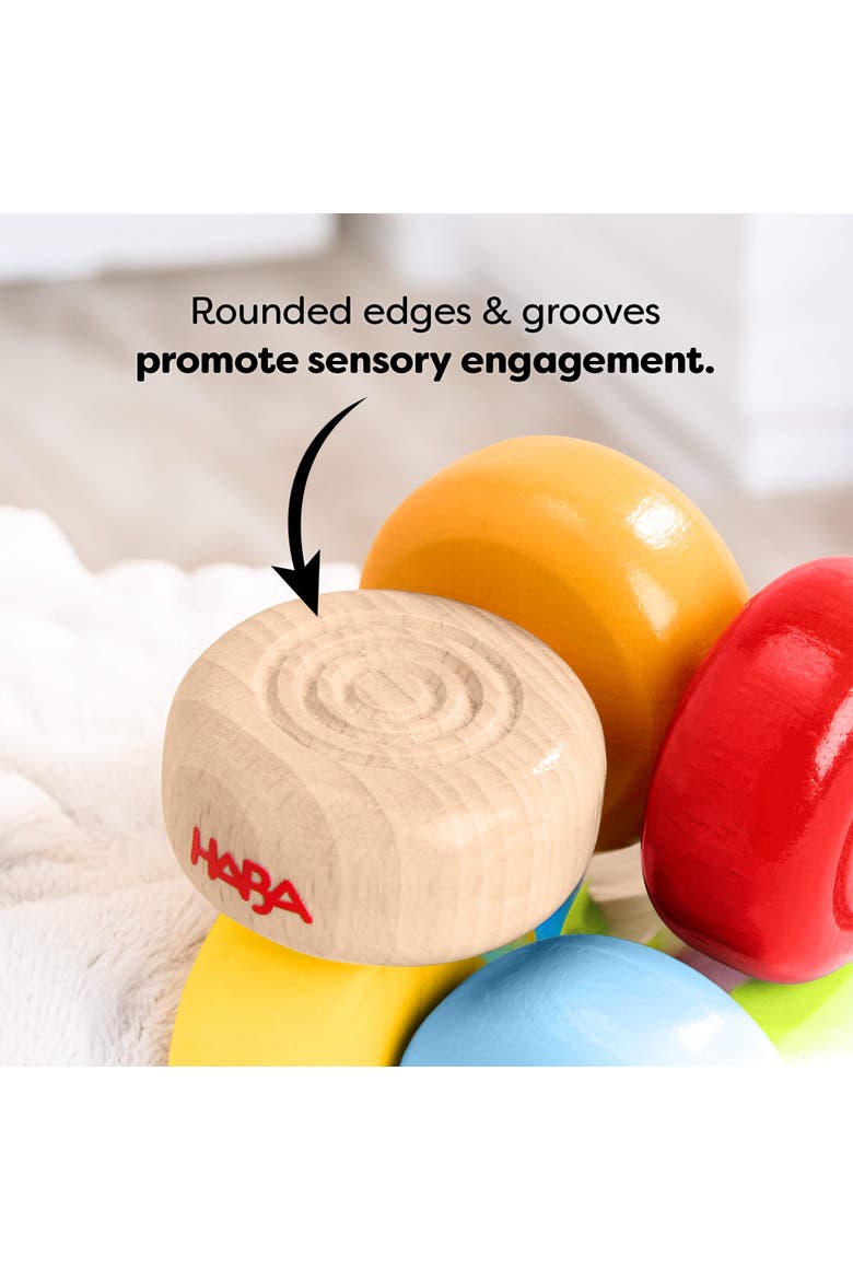 Color Drops Wooden Baby Grasping & Teether Toy, Alternate, color, Multi