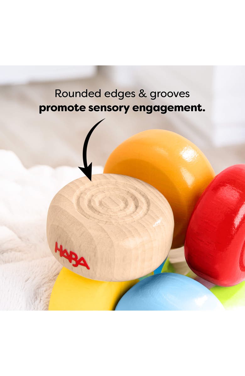 HABA Color Drops Wooden Baby Grasping & Teether Toy, Alternate, color, Multi