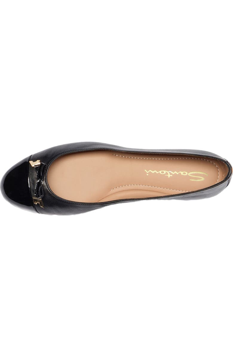 Santoni Women
s ballet flat, Alternate, color, Black