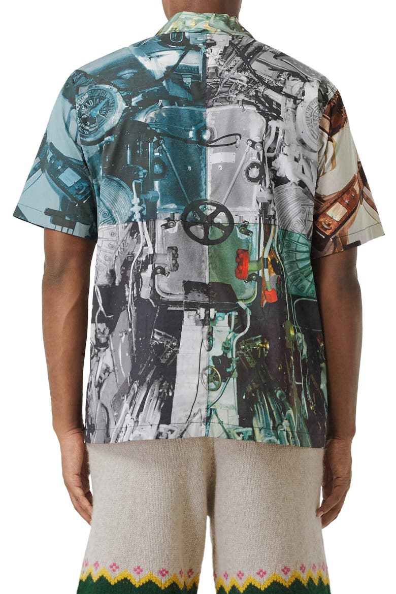 Hydeshirt Half Zip Popover Shirt, Alternate, color, MONOCHROME IP PTTN