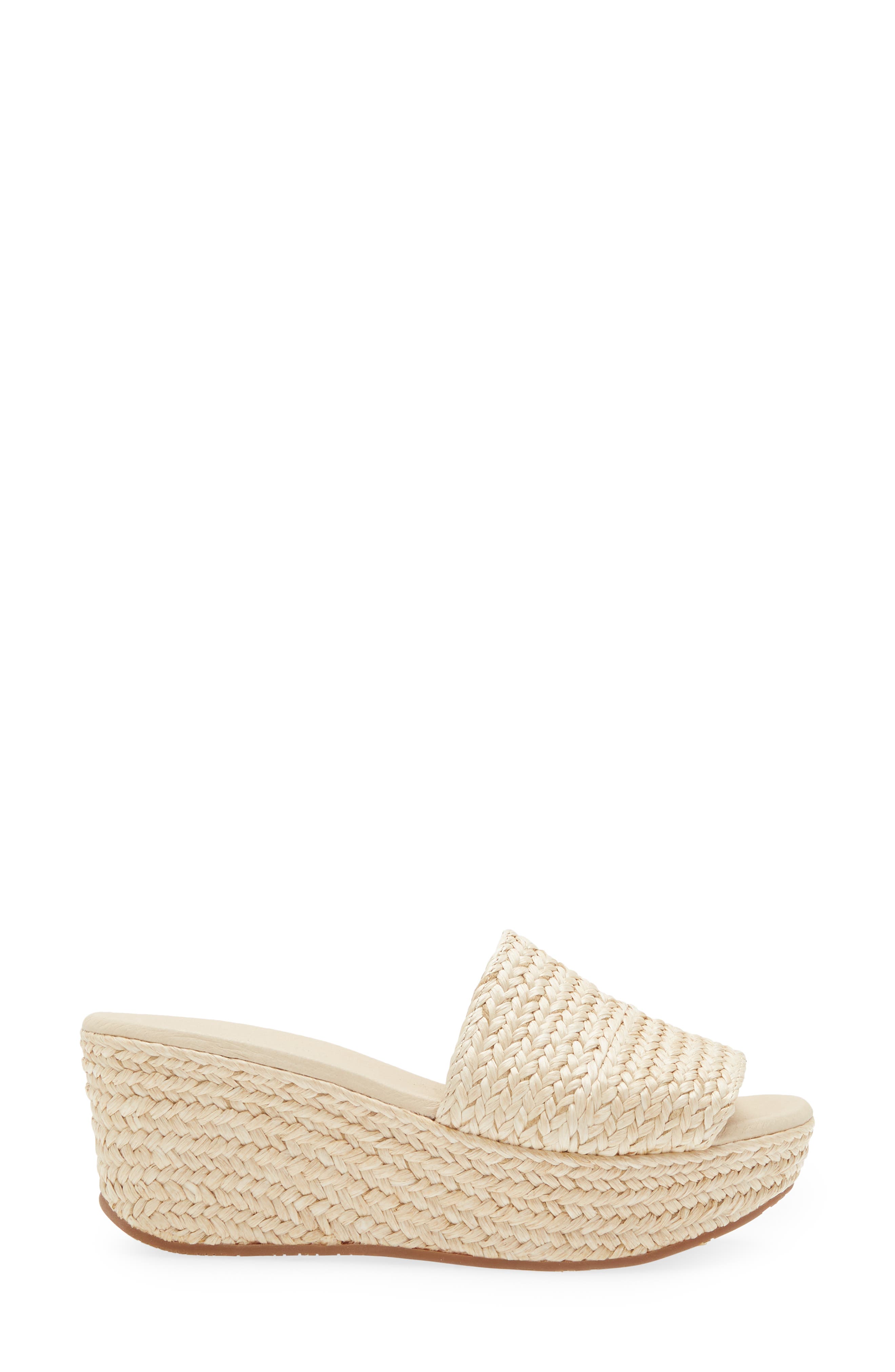 Yunis Sandal, Alternate, color, IVORY RAFFIA