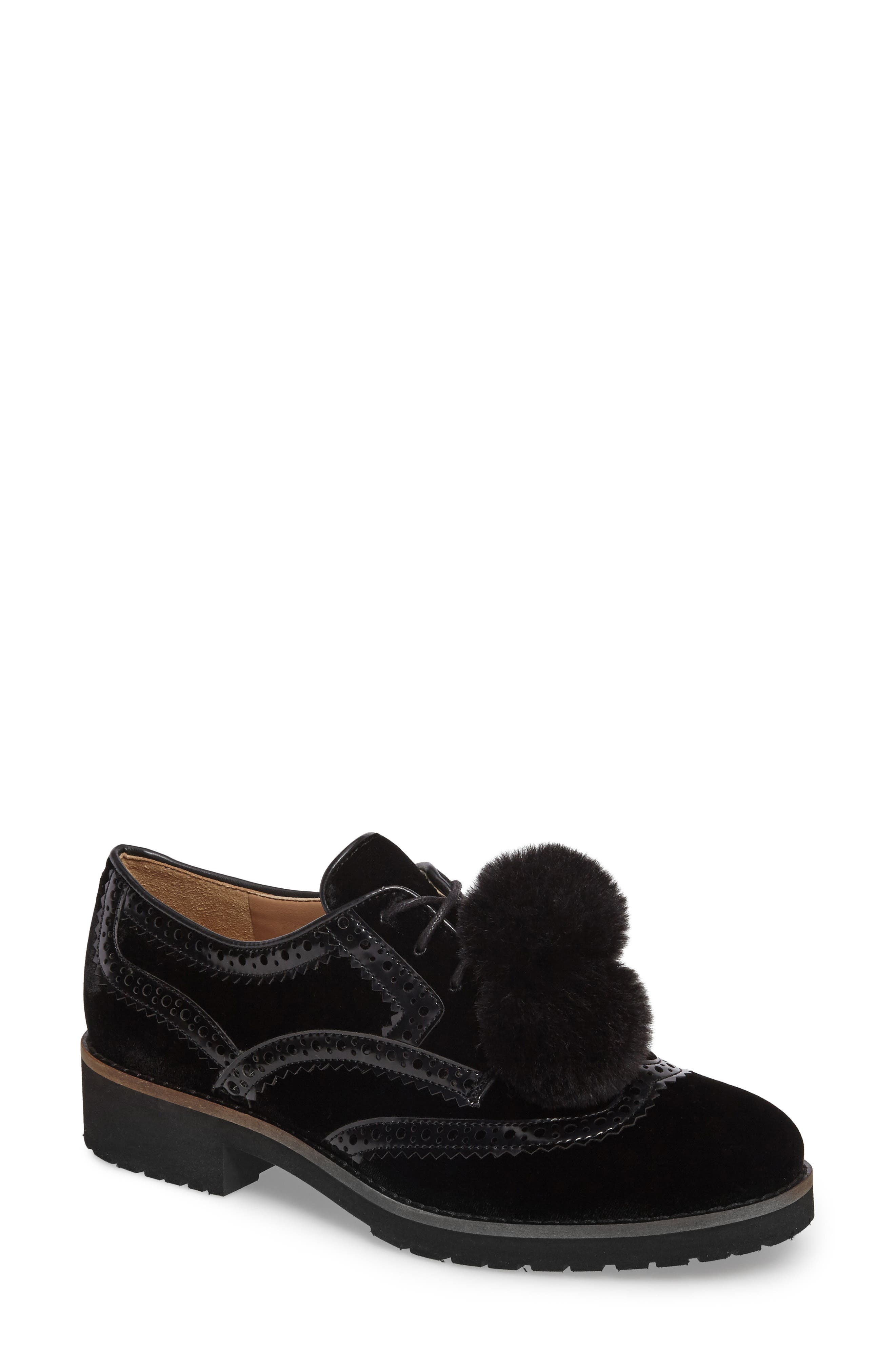 Sam Edelman Dahl Oxford with Faux Fur Pompom, Main, color, 