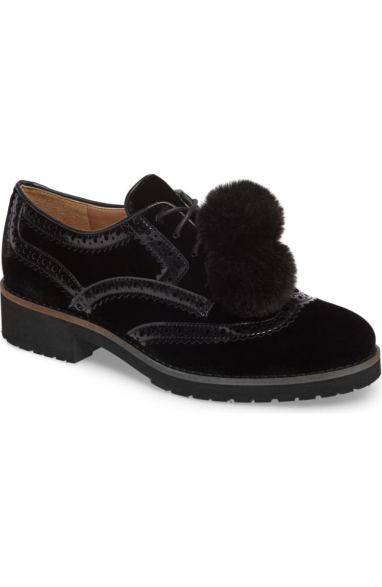Sam Edelman Dahl Oxford with Faux Fur Pompom, Main, color,