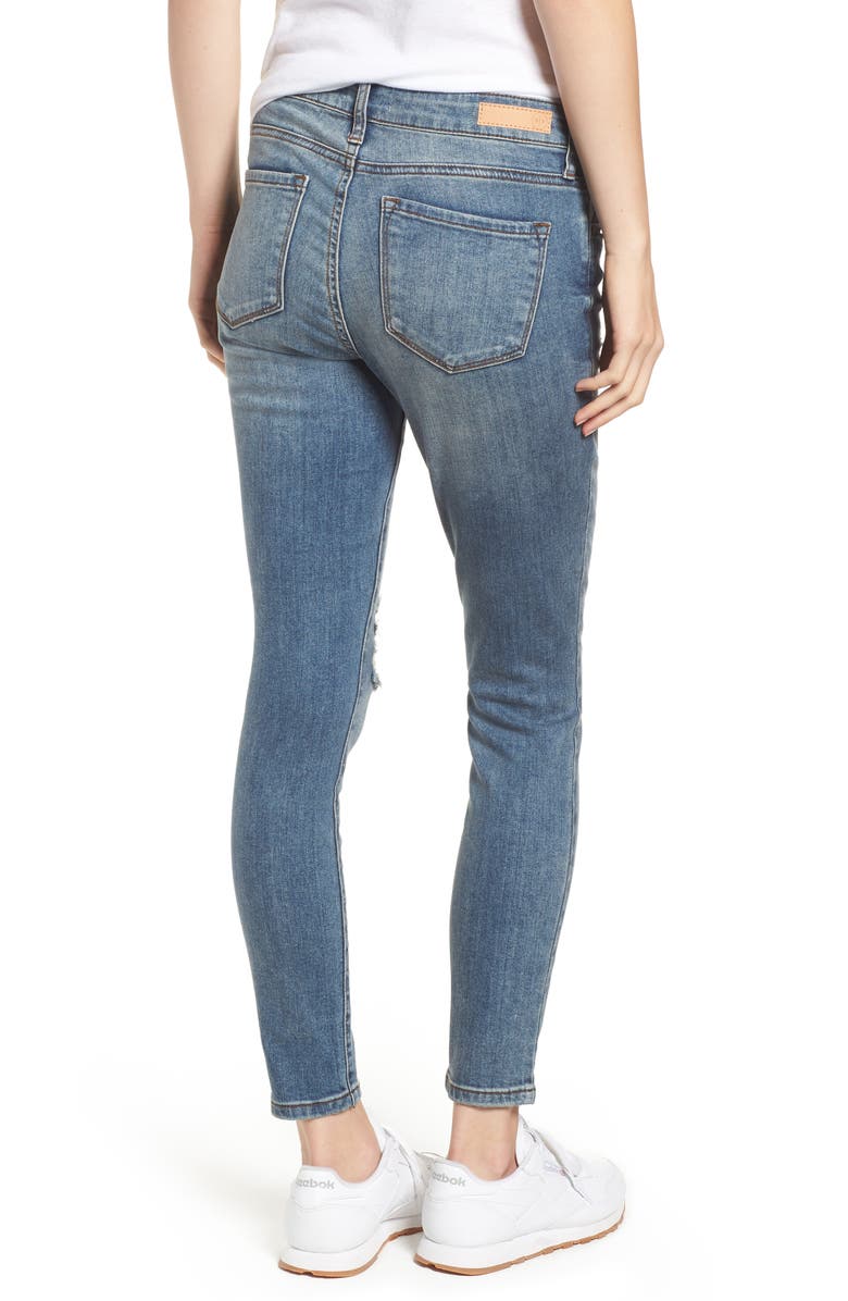 BP. Distressed Skinny Jeans, Alternate, color,