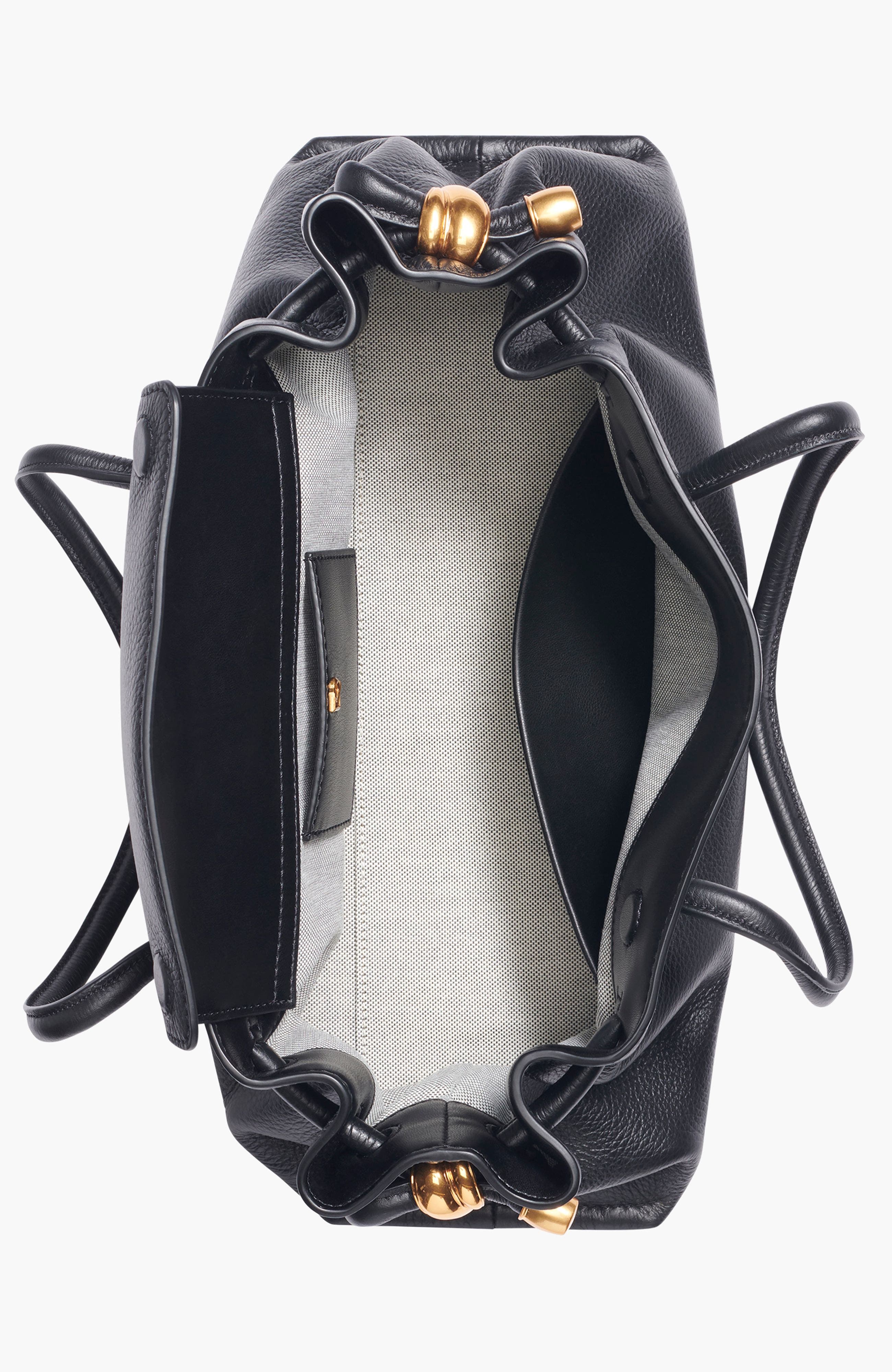 Donna Karan New York Cashmere Medium Tote, Alternate, color, Black/Gold