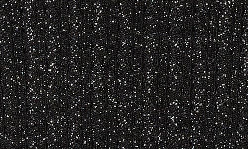 Paige Adela Metallic Ribbed Sweater In Black