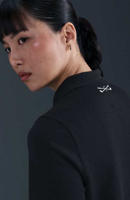 Nike Dri-fit Polo Golf Dress In Black