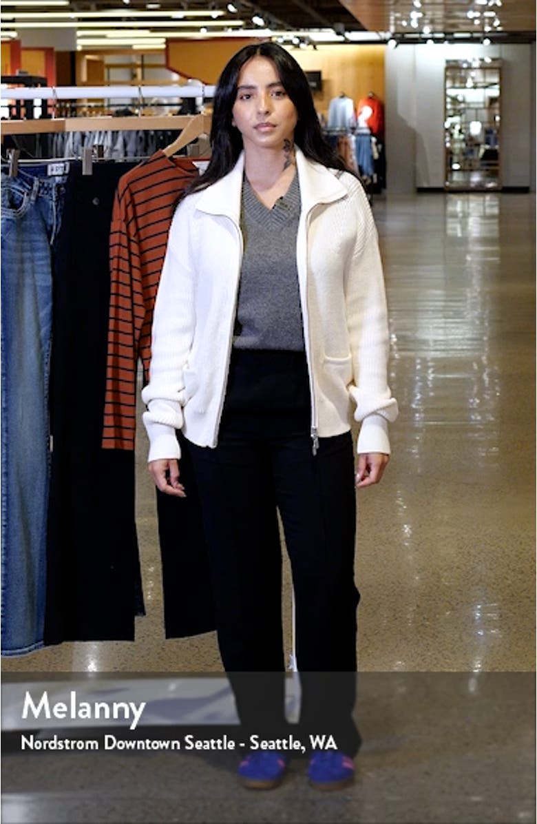 Cotton Blend Zip-Up Cardigan, sales video thumbnail