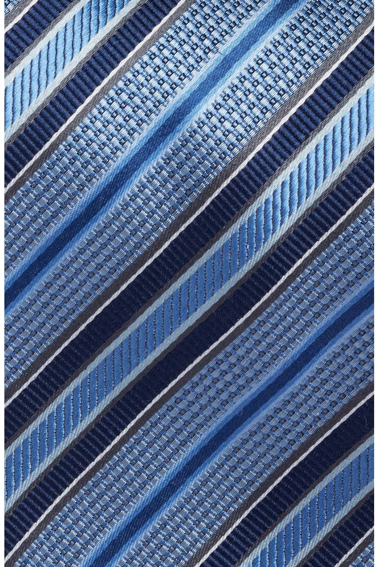 Stripe Silk Tie, Alternate, color, LT BLUE
