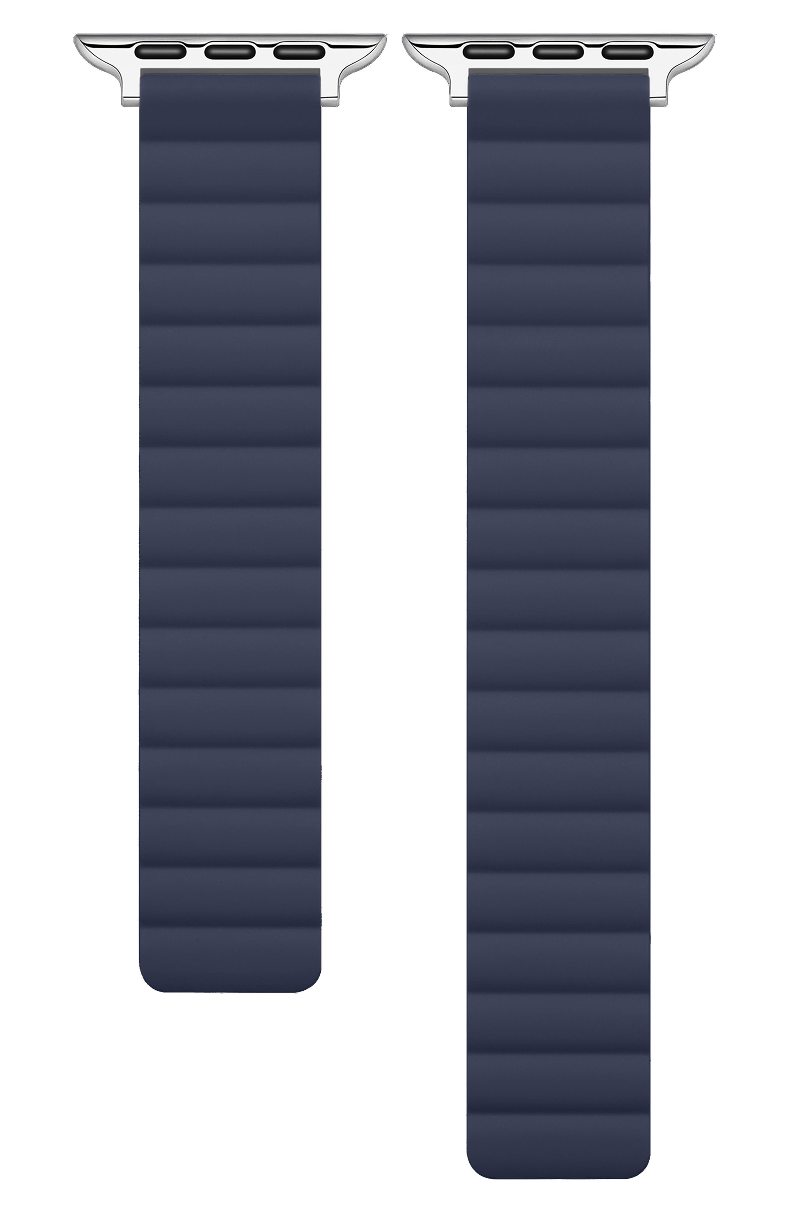 Posh Tech Silicone Apple Watch® Watchband In Blue