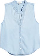 Cloth & Stone Sleeveless Denim Shirt