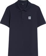 Balmain Embroidered Logo Cotton Polo