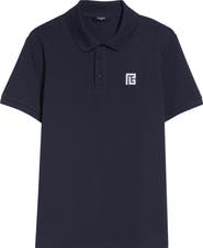 Balmain Embroidered Logo Cotton Polo