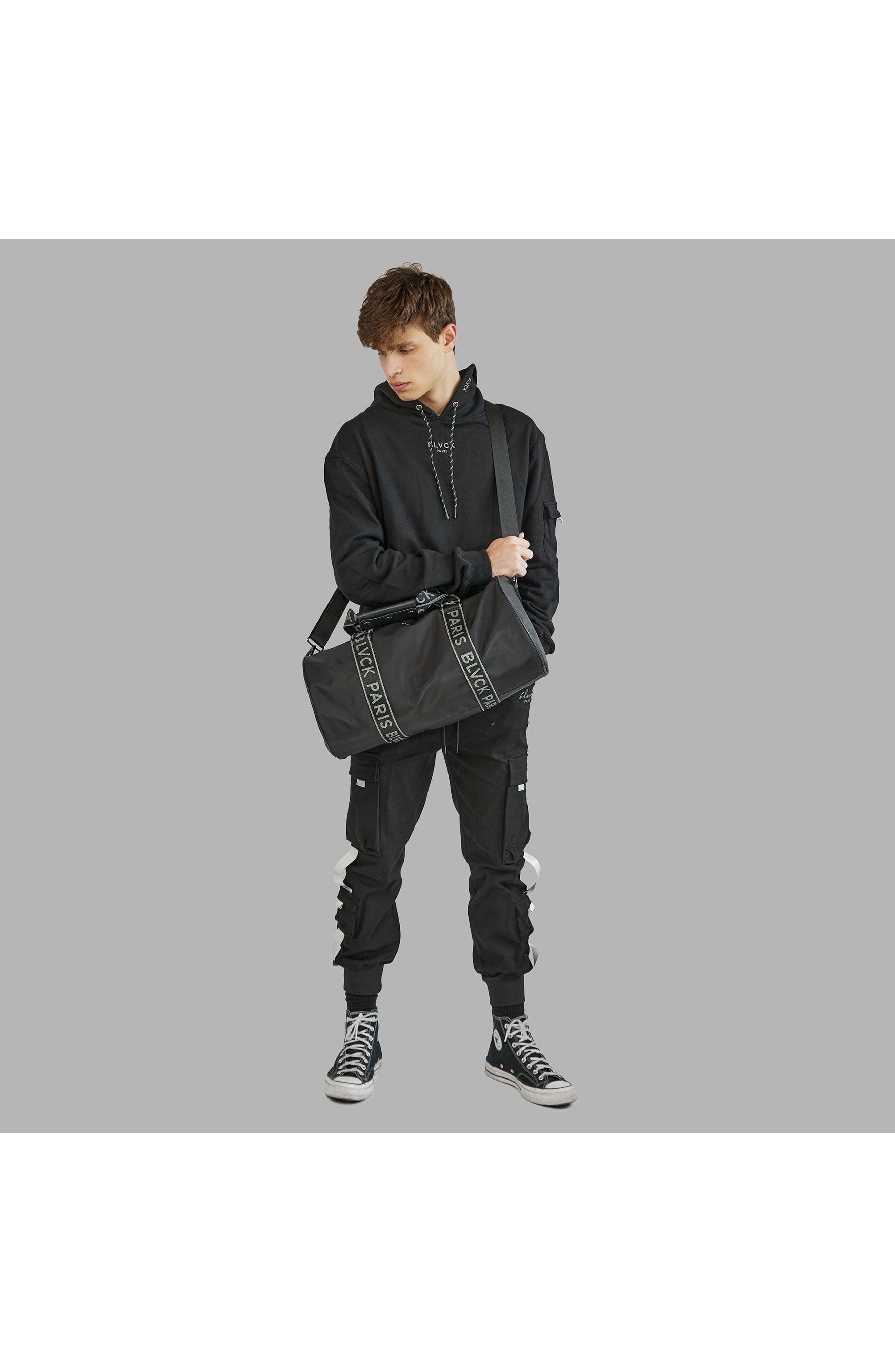 Blvck Paris Blvck Nylon Duffel Bag, Alternate, color, Black