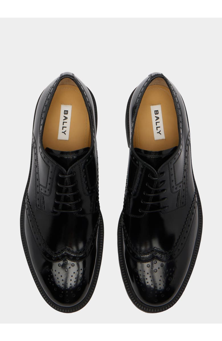 Bally Eduard Derby in Leather, Alternate, color, Black