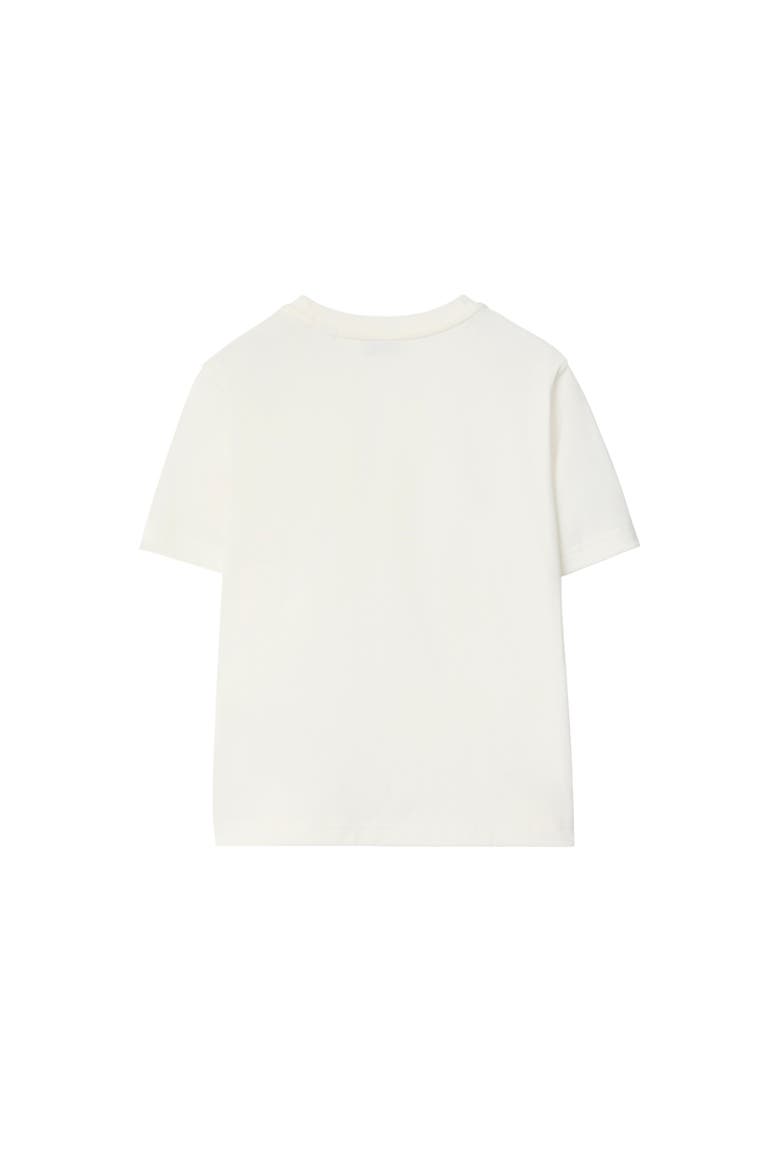 Girls' Multicolour Knight Cotton T-shirt, Alternate, color, Chalk white