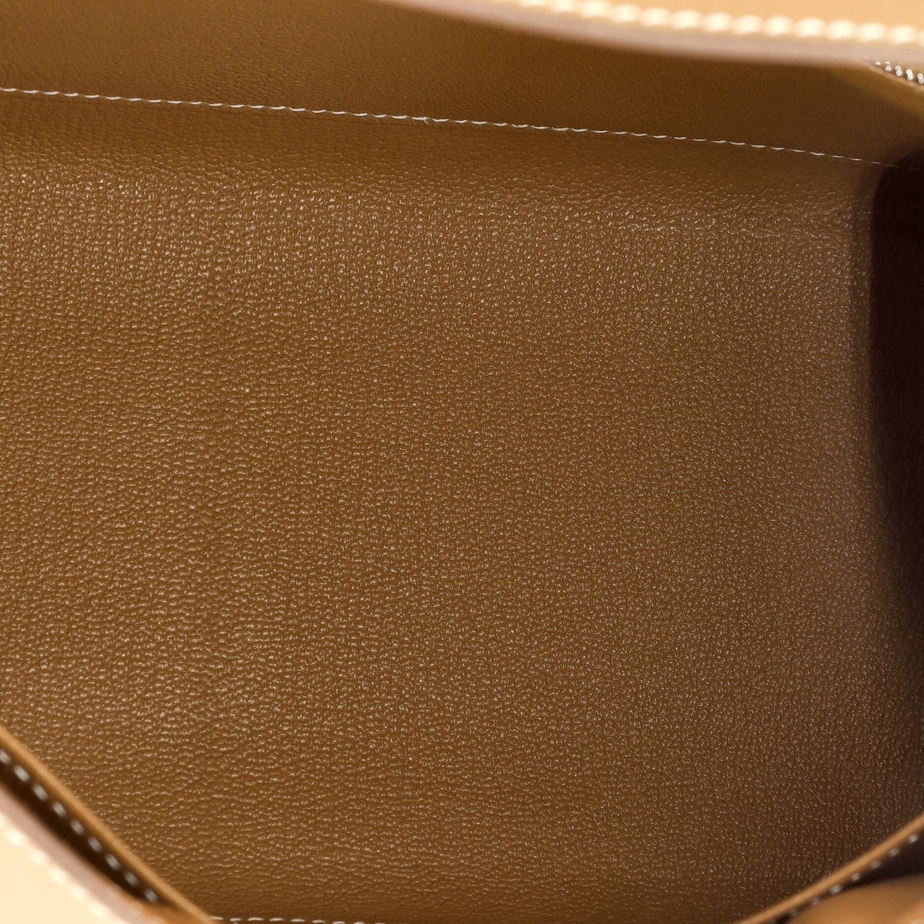 Pre-Owned Hermes Kelly Handbag Brown Epsom with Palladium Hardware 28, Alternate, color, 
