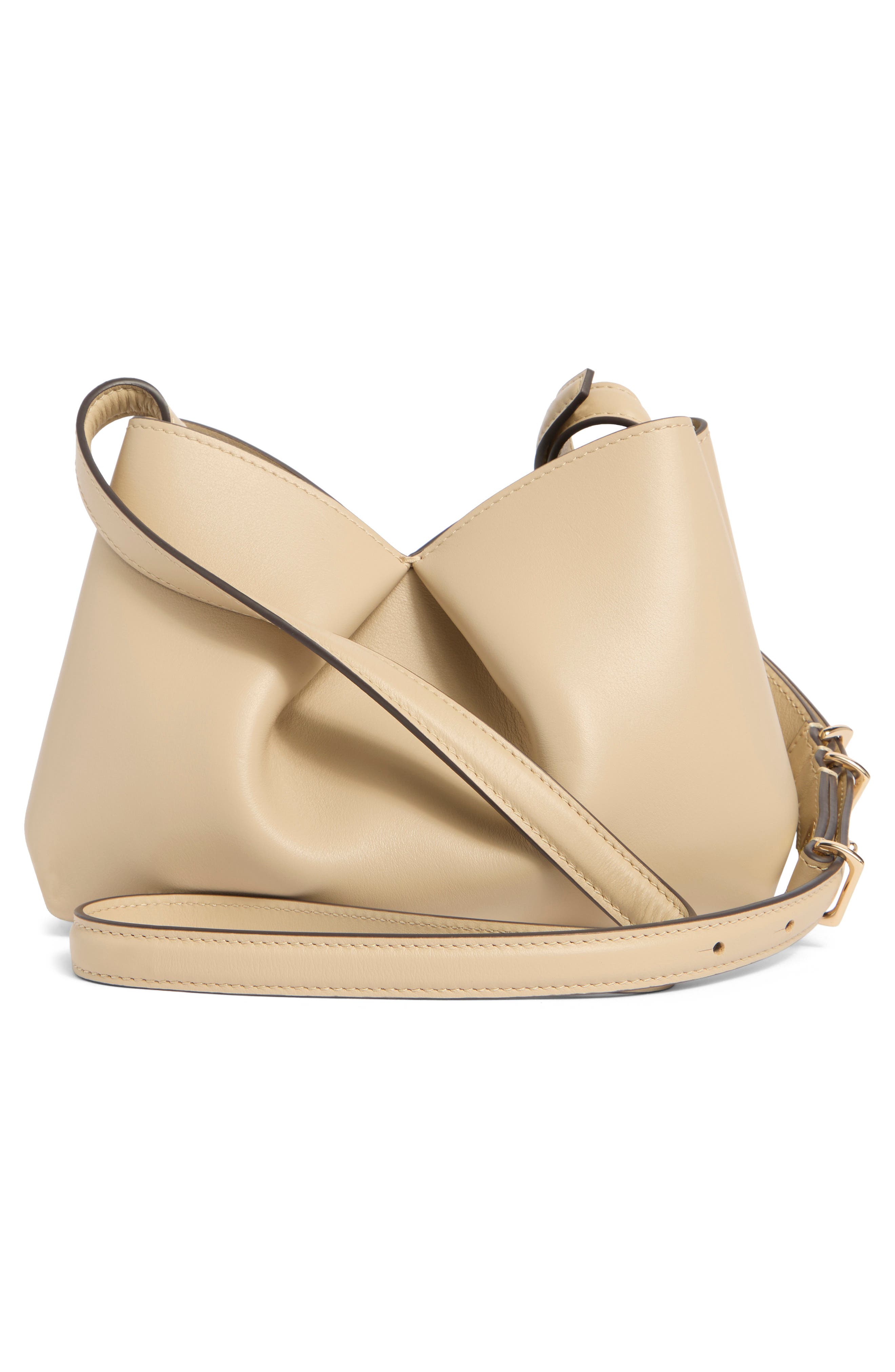 rag & bone Small Bloom Leather Crossbody Bag, Alternate, color, Greige