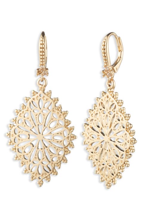 Filigree Drop Earrings