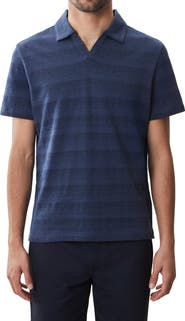 Robert Barakett Duval Stripe Johnny Collar Polo