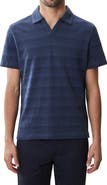 Robert Barakett Duval Stripe Johnny Collar Polo