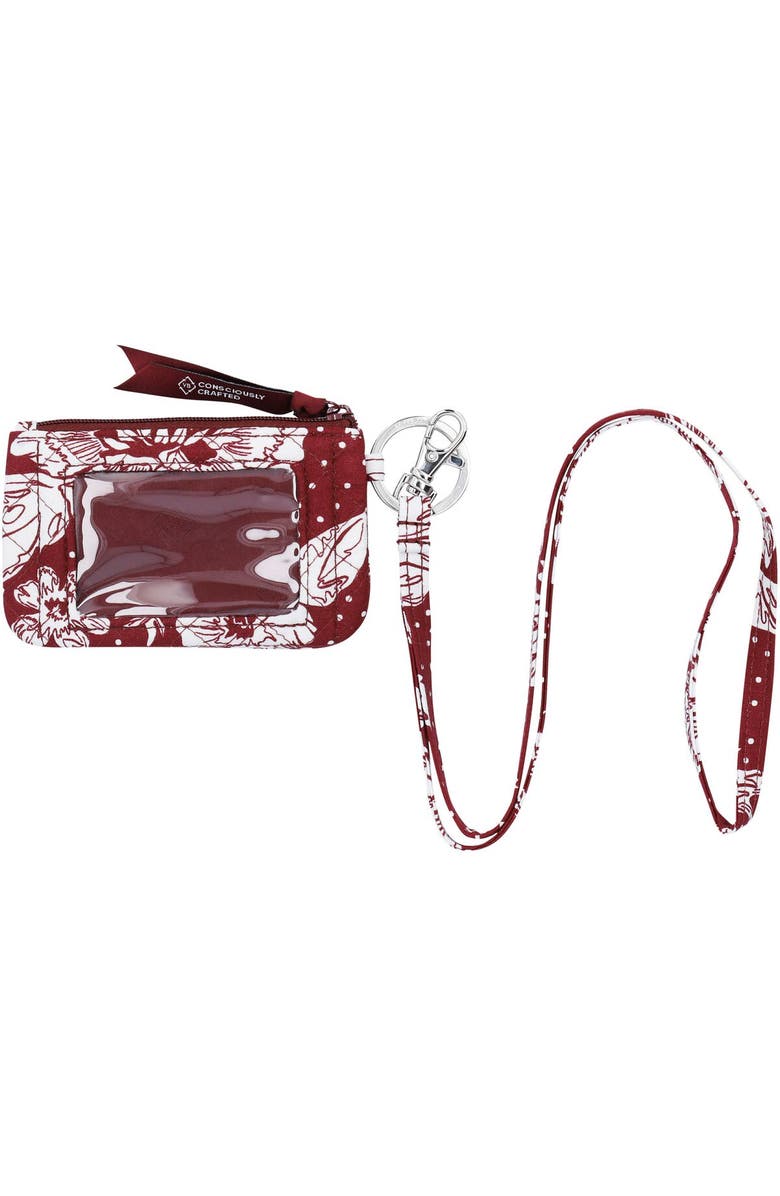 VERA BRADLEY Texas A&M Aggies Rain Garden Zip ID Lanyard, Alternate, color,