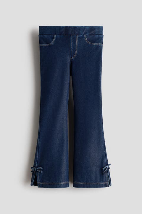 Denim-look Flared Jeggings