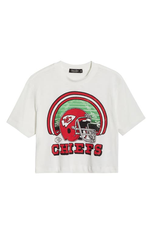 Junk Food Chiefs Game Time Cotton Graphic Baby Tee In White