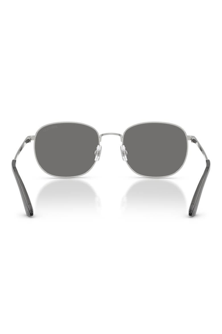 52mm Polarized Phantos Sunglasses, Alternate, color, SILVER / DARK GREY POLAR
