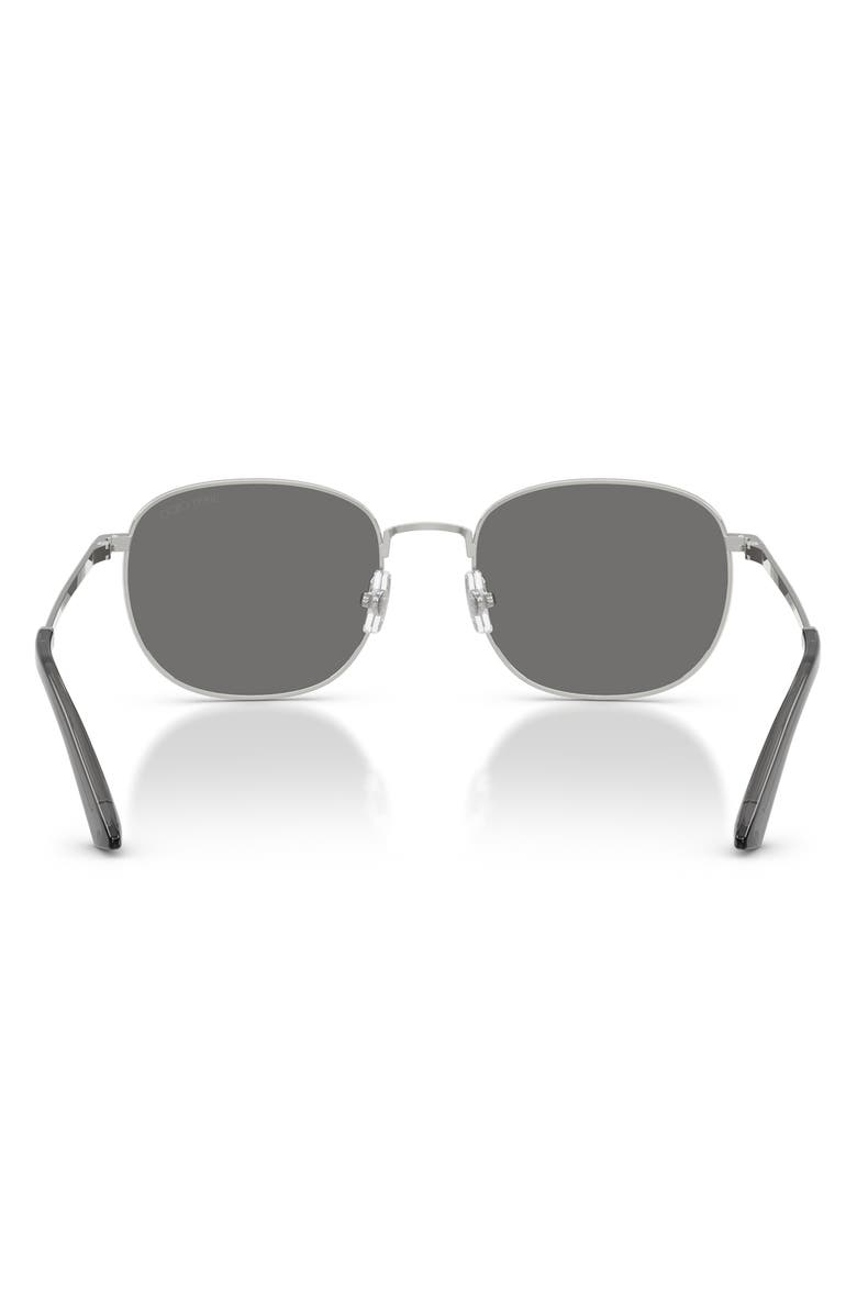 Jimmy Choo 52mm Polarized Phantos Sunglasses, Alternate, color, Silver / Dark Grey Polar