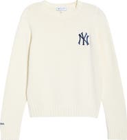 Sporty & Rich Heritage Yankees Serif Crewneck Sweater