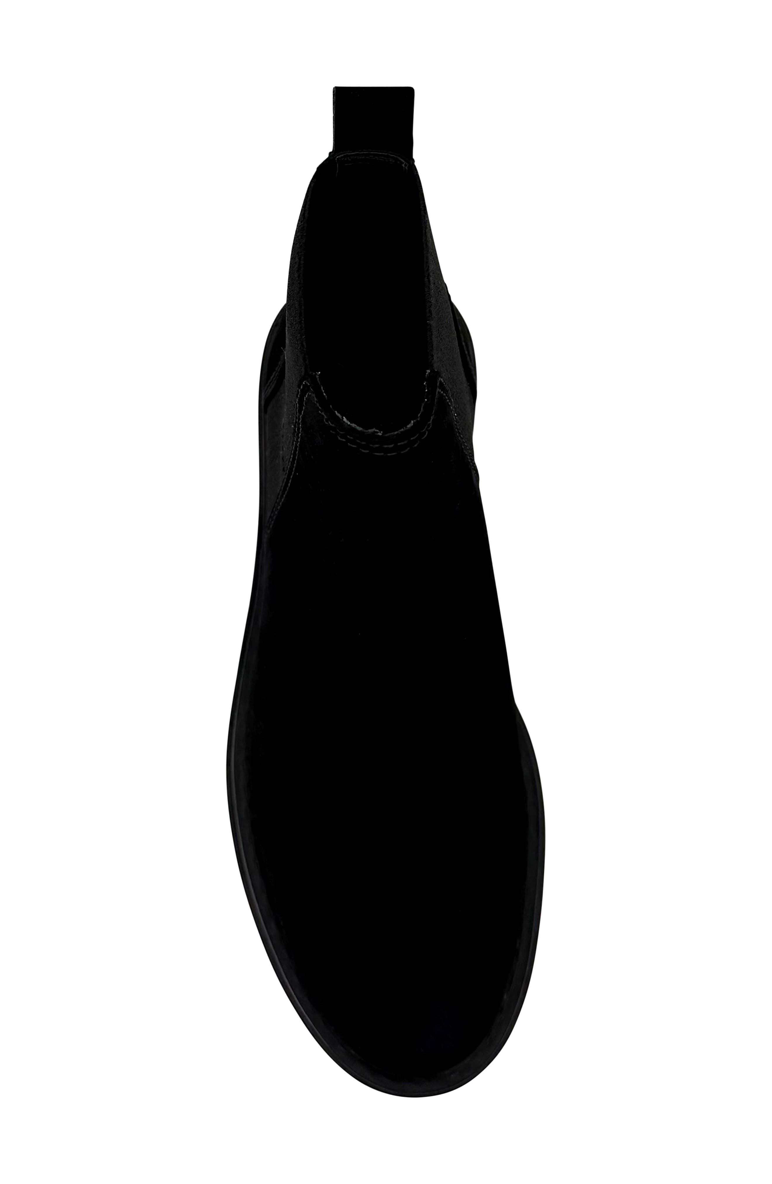 Farah Leather Chelsea Boot, Alternate, color, BLACK