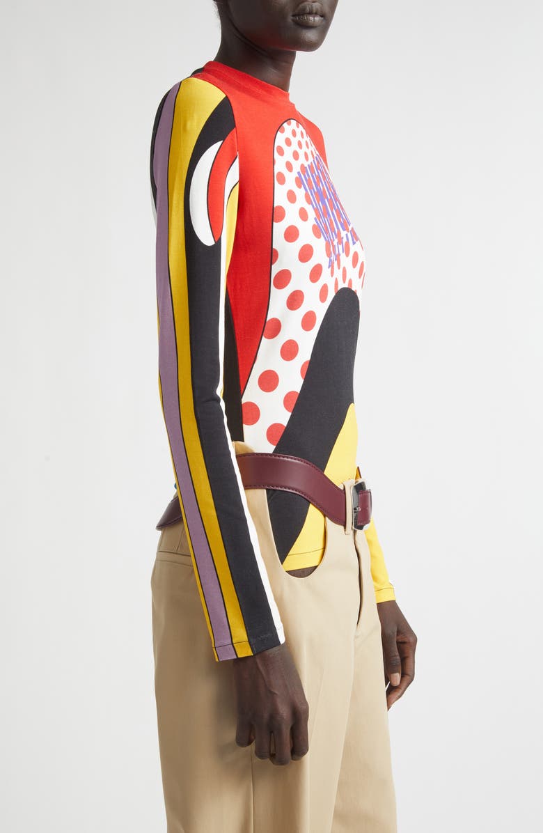 Jean Paul Gaultier Junior Body Map Print Jersey T-Shirt, Alternate, color, Black Multicolor