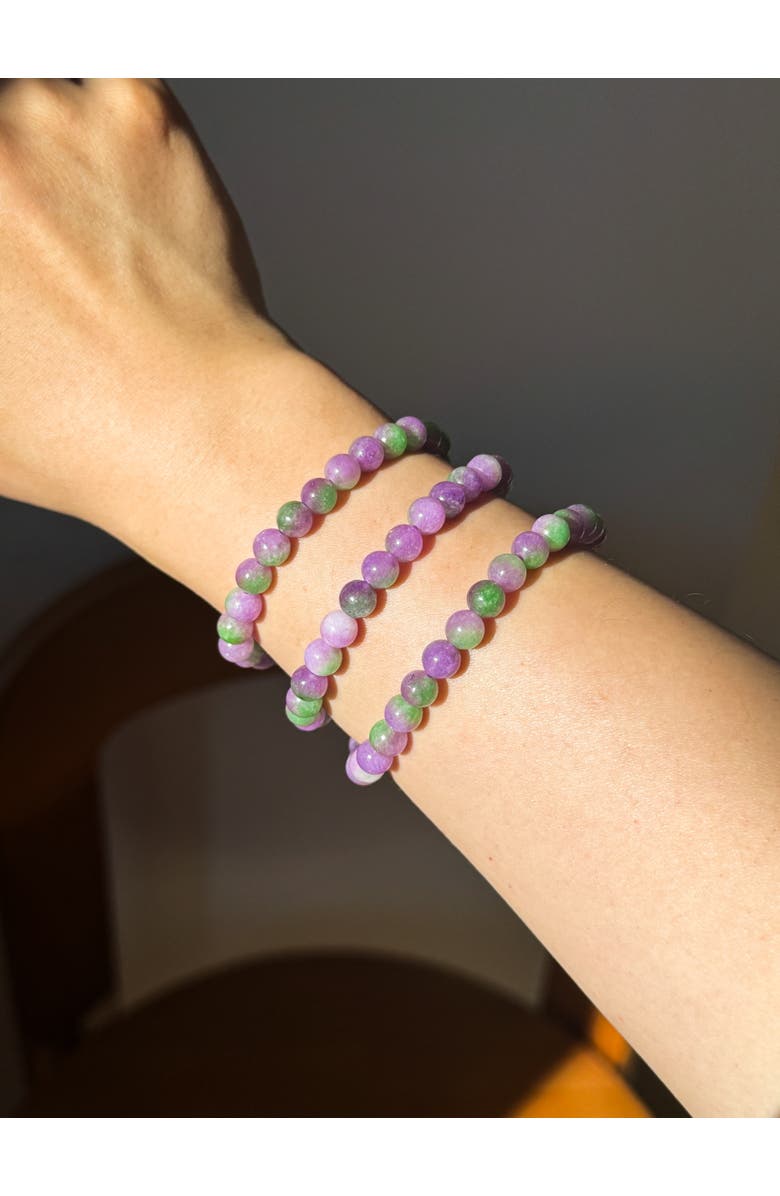 seree Lavender field Green purple jade pendant necklace, Alternate, color, Purple